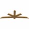 Ekena Millwork Alberta Rough Sawn Timber Gable Bracket, Western Red Cedar, 96"W x 36"H x 2"D x 6"F, 9/12 Pitch GBW096X36X0206ALB00RWR - alternate 2